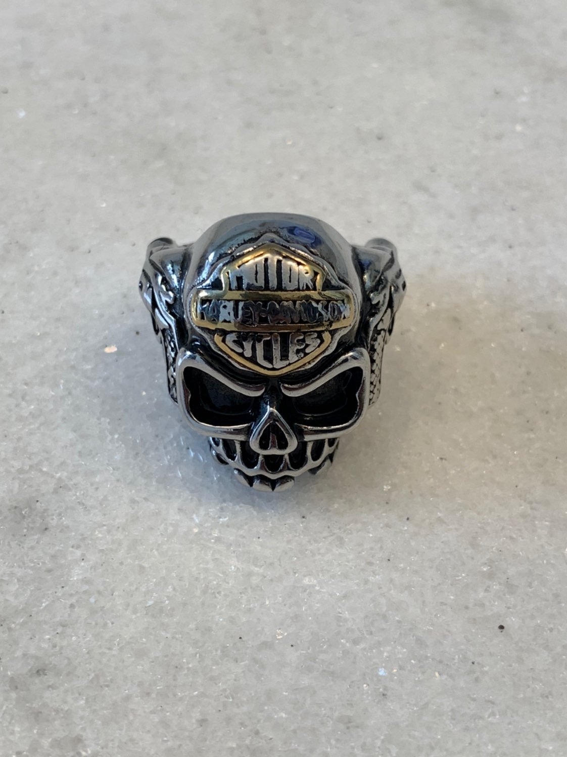 Harley-Davidson Stainless Steel Skull Ri