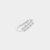 Silver Leaf Nose Ring Clip Cuff Statement Jewelry Rhinestone Crystal Accessories