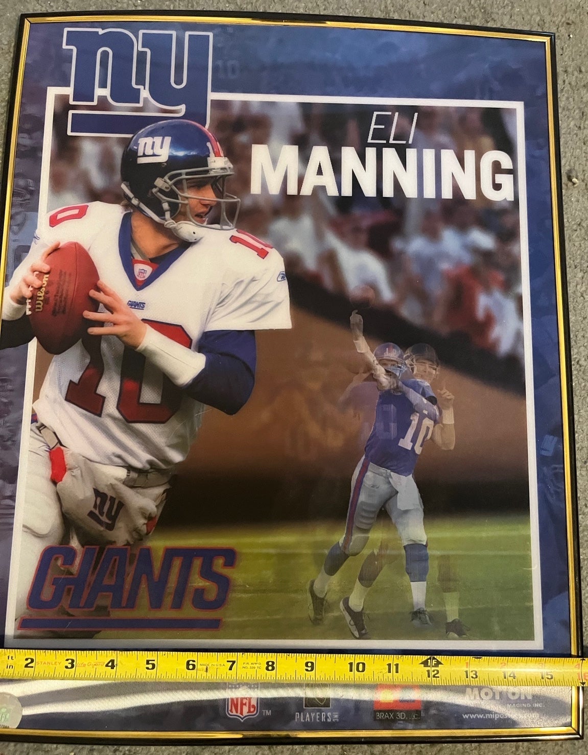 Eli manning 3d motion poster NY Giants