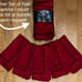 4 Pottery Barn Aspen Napkins NEW Set Cardinal RED ♥️Chief Velvet Trim Linen