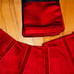 4 Pottery Barn Aspen Napkins NEW Set Cardinal RED ♥️Chief Velvet Trim Linen