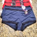 Maidenform NWT Sz 9 2XL Microfiber Boy Shorts Lace Blue White Red 6 Pair Panties
