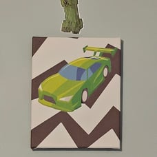 Car canvases and reversible comforter