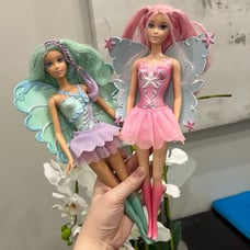 BARBIE FAIRYTOPIA Toys R US Exclusive Sea Pixies Fairy Twins W/ Wings/skirts
