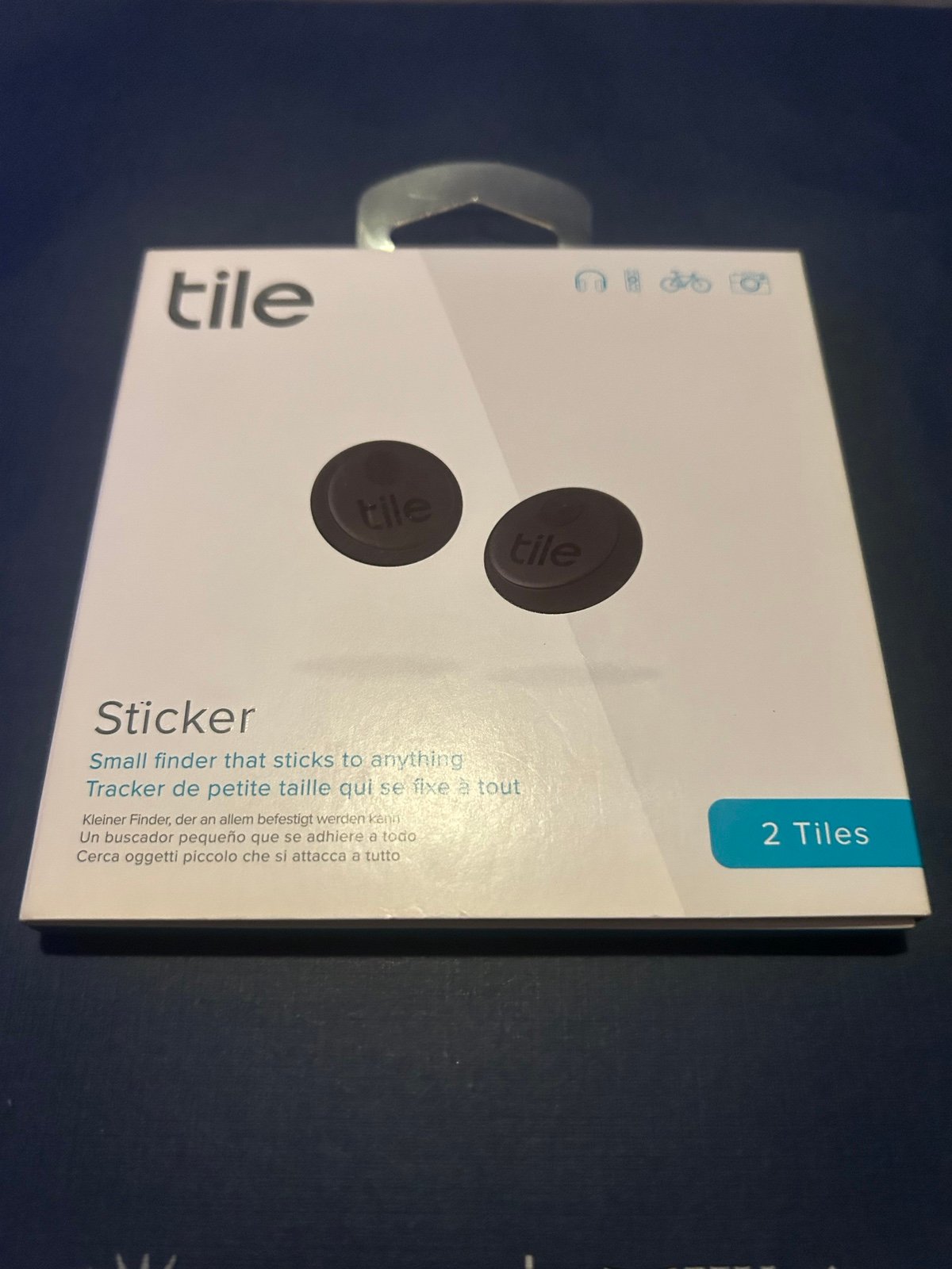 (TWO) New 2 packs of Tile Stickers - Black, 5 stickers total