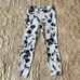 Athleta Blue and White Water Flower Leggings Size Small
