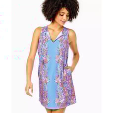 NWT Lilly Pulitzer Johana Cover-Up Blue Peri Shrimply the Best Sz XS