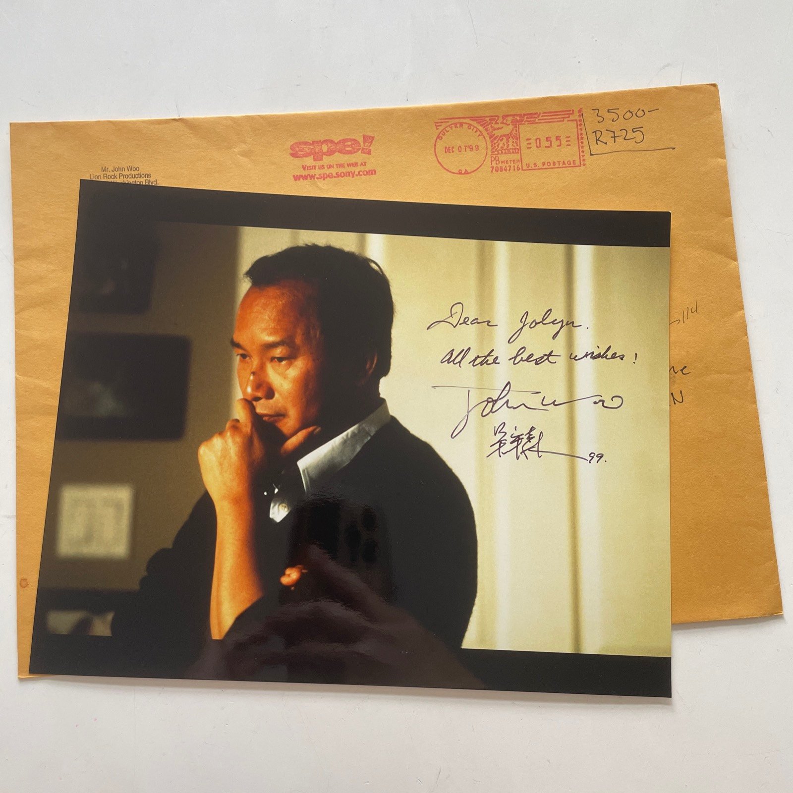 JOHN WOO Hand Signed Autograph 8x10 Chinese & English