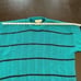 AMERICAN WEEKEND Teal Blue Dad Grandpa Acrylic Sweater Size M Oversized