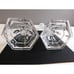 Tiffany & Co. Candlestick Pair Lead Crystal Classic Style Signed 9 Tall Vintage