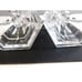 Tiffany & Co. Candlestick Pair Lead Crystal Classic Style Signed 9 Tall Vintage
