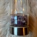 Amethyst Stone Cleansing Healing Reusable Glass Water Bottle