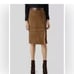 NWOT ALL SAINTS goat leather pencil skirt sz 00