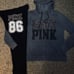 VS PINK floral rare love roses 86 joggers zip hoodie outfit set