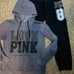 VS PINK floral rare love roses 86 joggers zip hoodie outfit set