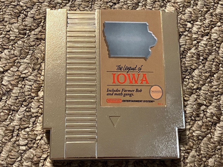 The Legend of Iowa Nintendo NES 8 Bit Video Game
