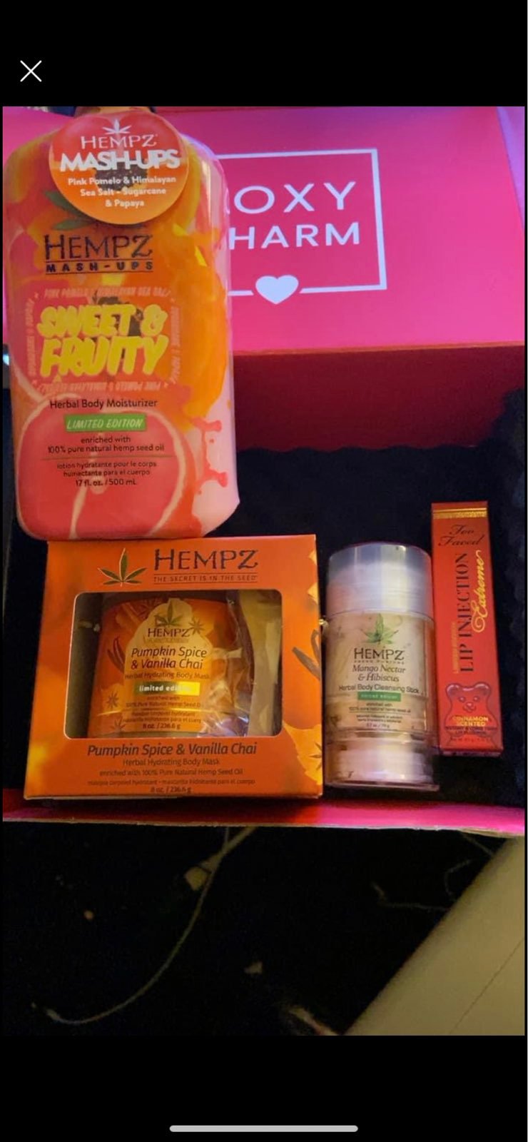 Hempz beauty box