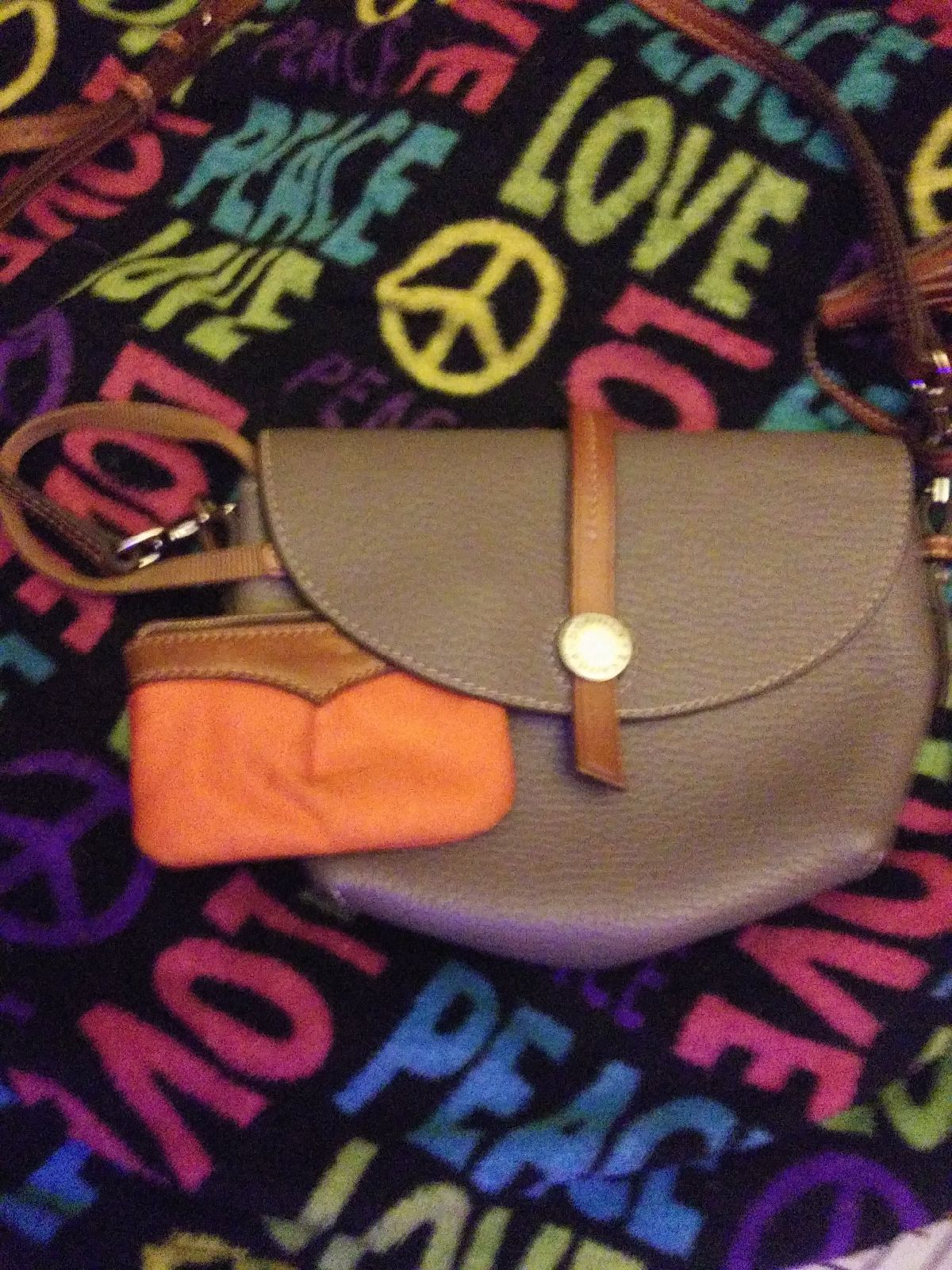 Grey dooney Bourke purse and change purs