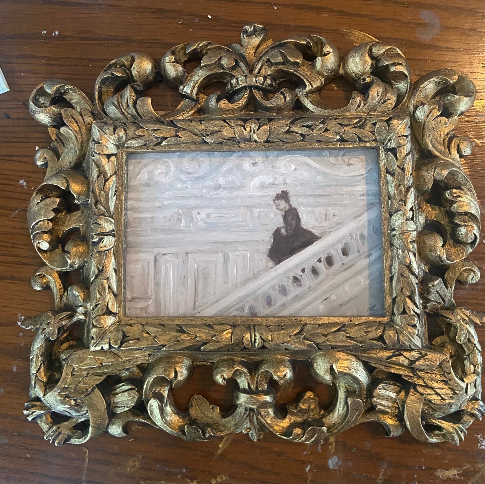 original oil painting. framed