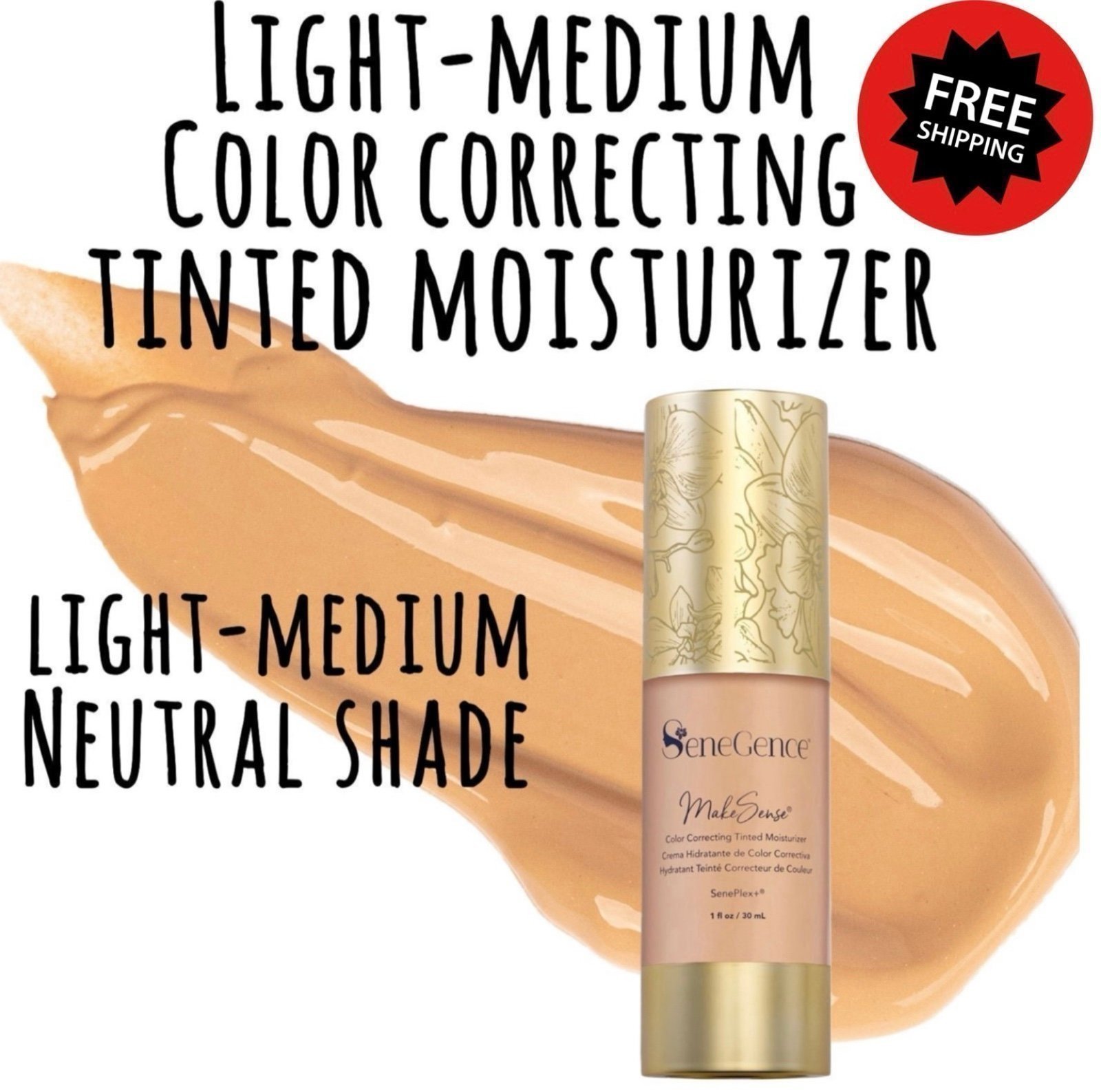 BRAND NEW! SeneGence Light-Medium Color Correcting Tinted Moisturizer