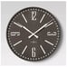 Large 32-inch Farmhouse Style Wall Clock, Brown