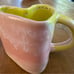 Be Present Mindfullness Heart Shaped Handmade Mug