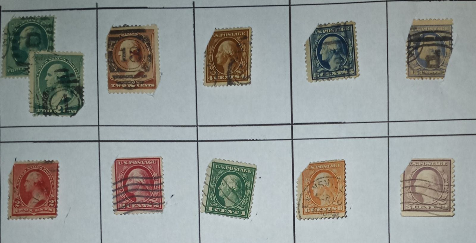Washington stamp lot