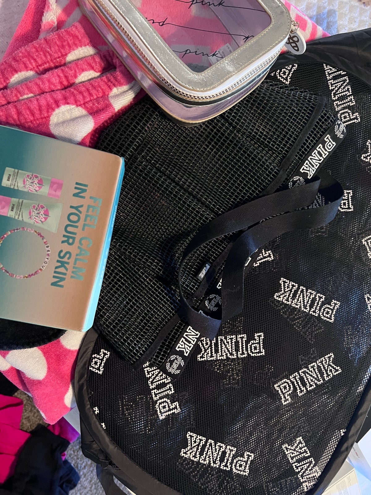 Victoria’s Secret pink brand bath and shower bundle