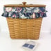 Longaberger 1995 Mail Basket / Hanging Kit Fabric Liners & Plastic Liner Signed