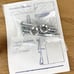 Longaberger 1995 Mail Basket / Hanging Kit Fabric Liners & Plastic Liner Signed