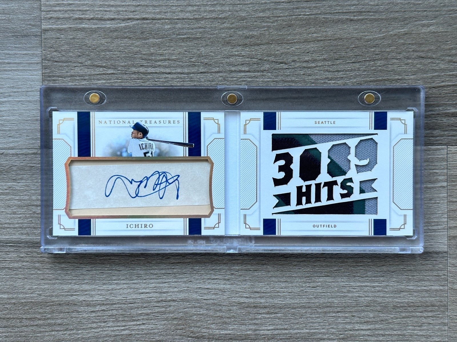 2019 National Treasures Ichiro Suzuki Cut Signature Material Auto - (1/3, CSM-I)