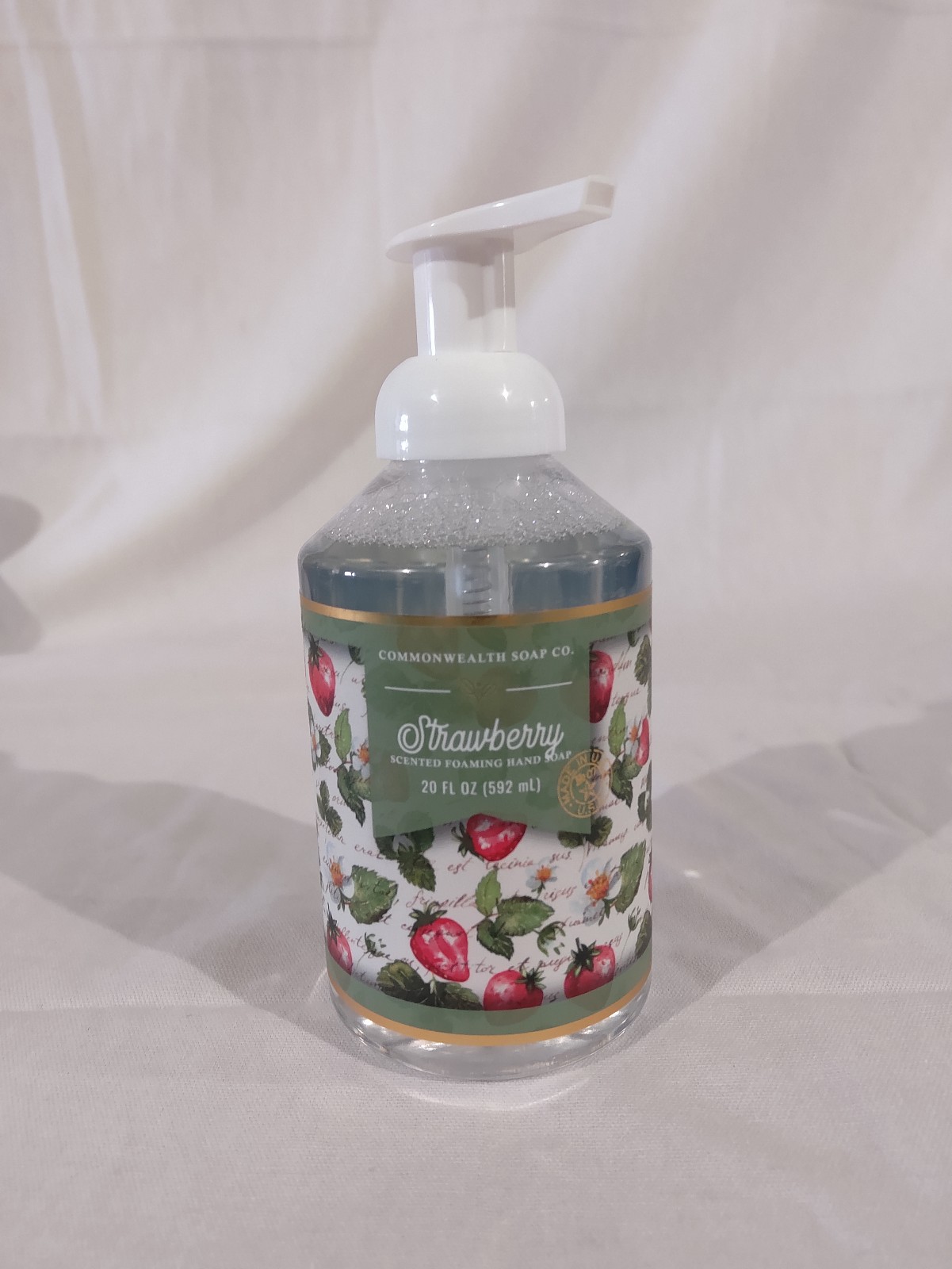 NEW Commonwealth Soap Company Strawberry Foaming Hand Soap 20 oz