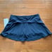 LULULEMON PLAY OFF THE PLEATS SKIRT/SKORT 13”-TRUE NAVY-8/10