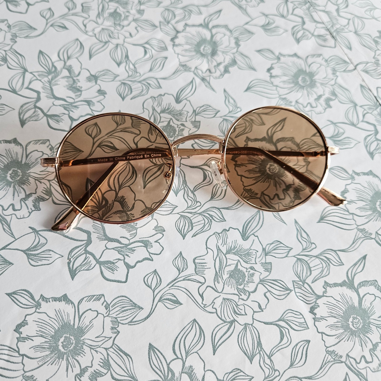 NWT Matt & Nat Holly Round Sunglasses | Rose Gold