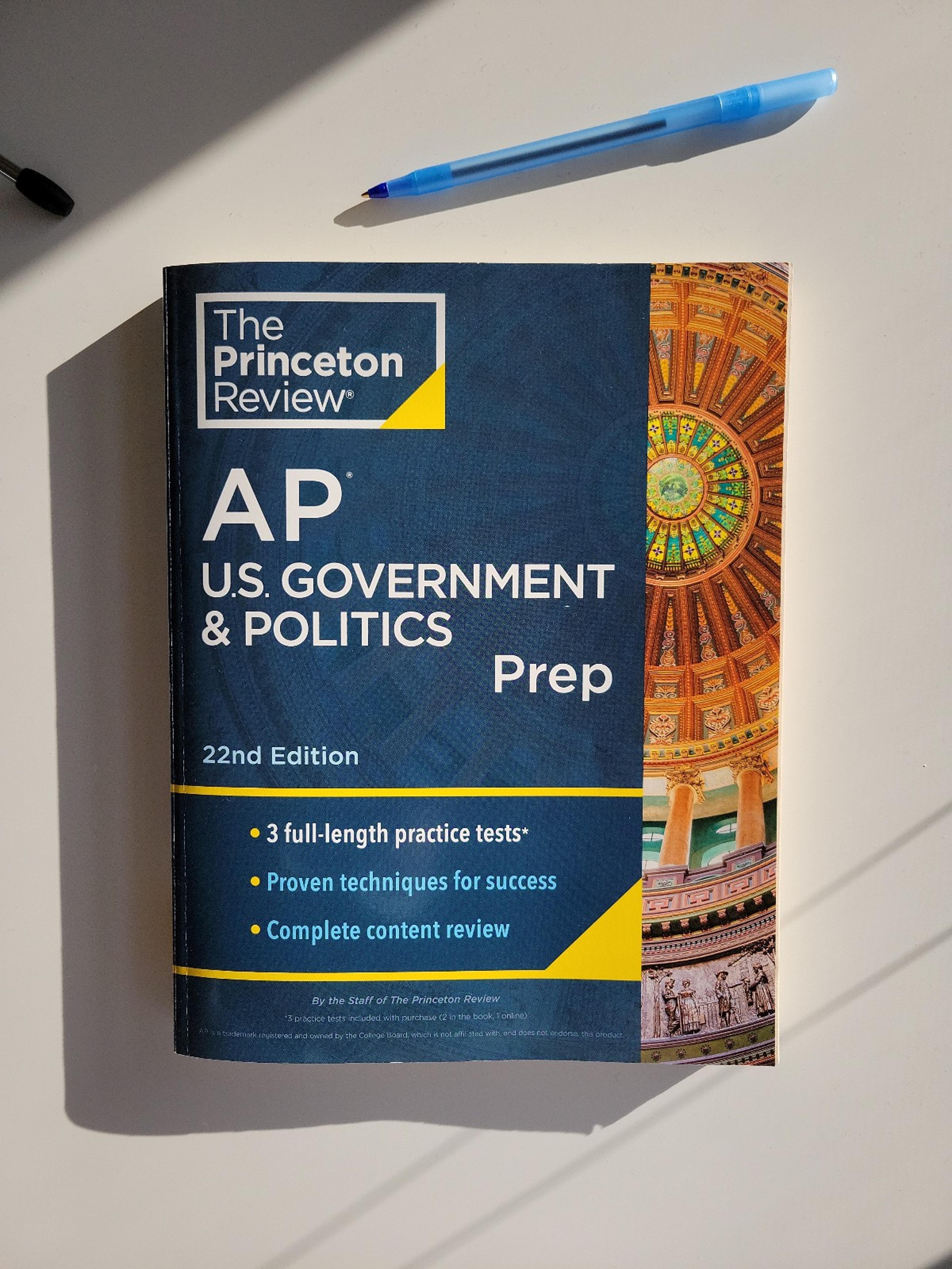 NEW The Princeton Review AP US Government and Politics Prep Book