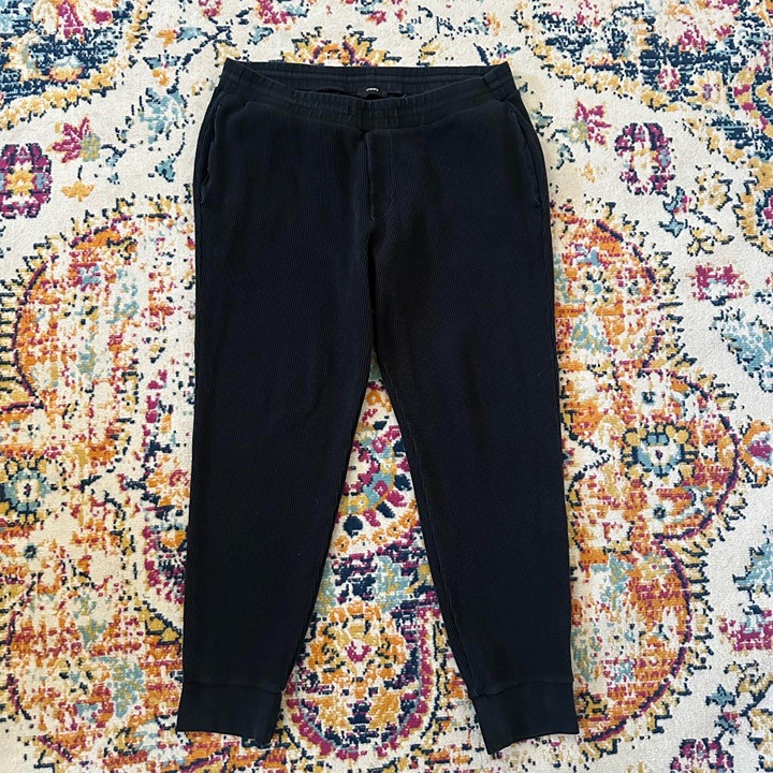 Theory Textured Elastic Waist Jogger Pants Mens Size L Pull On Athleisure