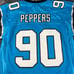 Reebok NFL Carolina Panthers Julius Peppers #90 Jersey Blue Men's L Stitched