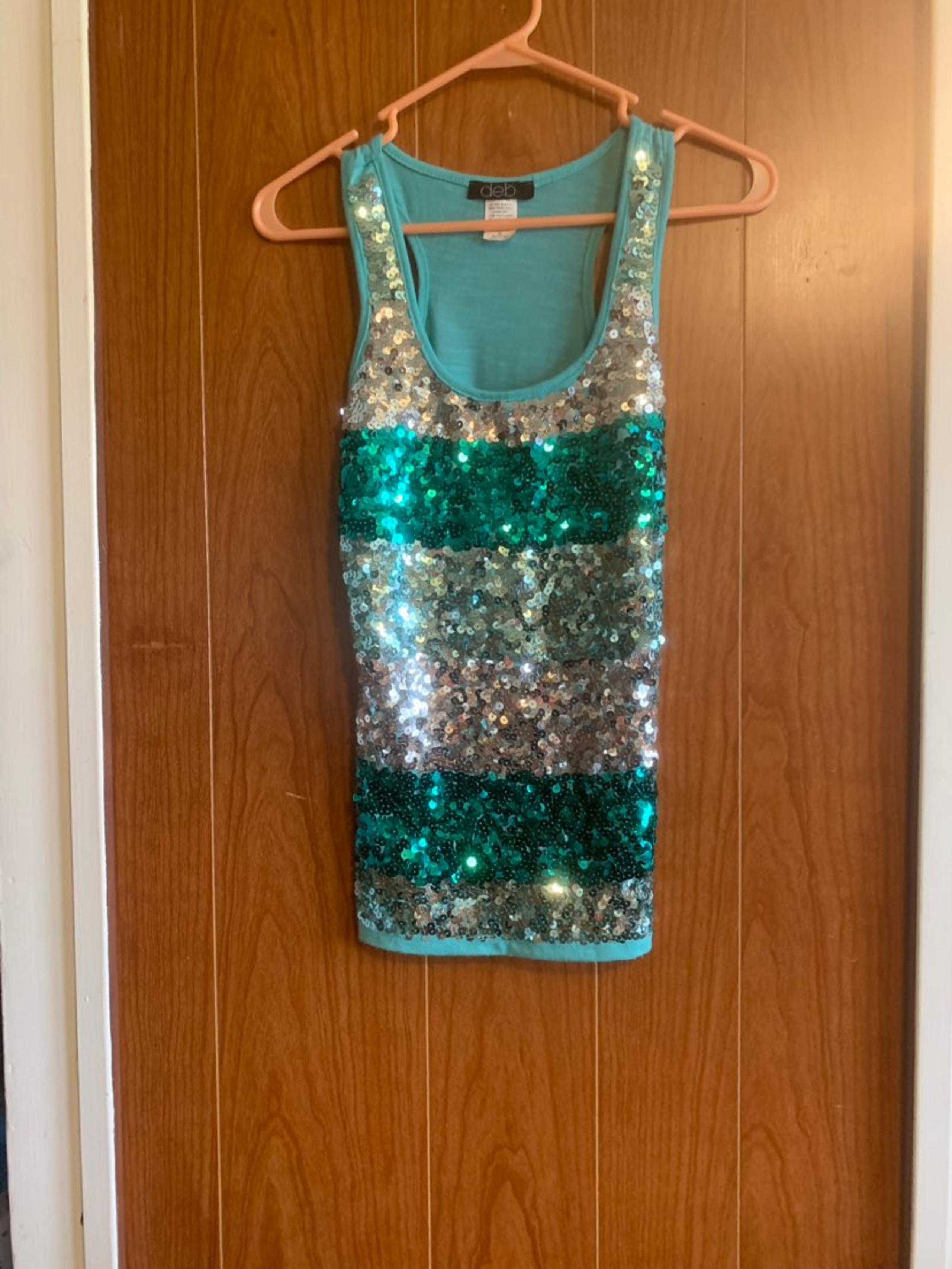 size small sequined Tank by Deb