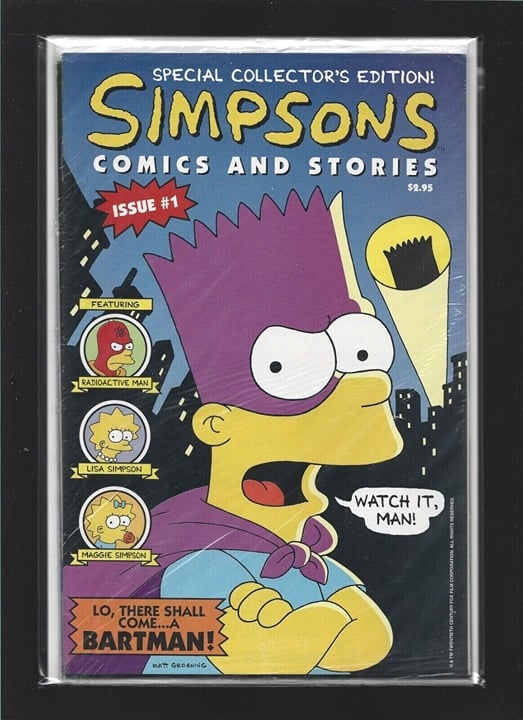 SIMPSONS COMICS AND STORIES #1, One-Shot (Welsh Pub., 1993, NM, Sealed Polybag)