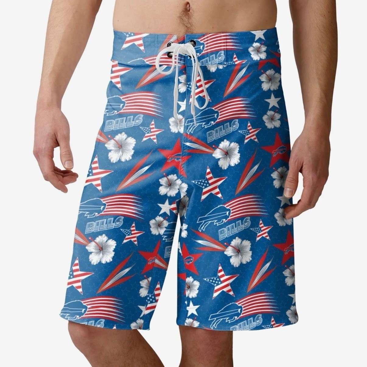 NWT Buffalo Bills NFL Mens Swim Americana Boardshorts Size XL