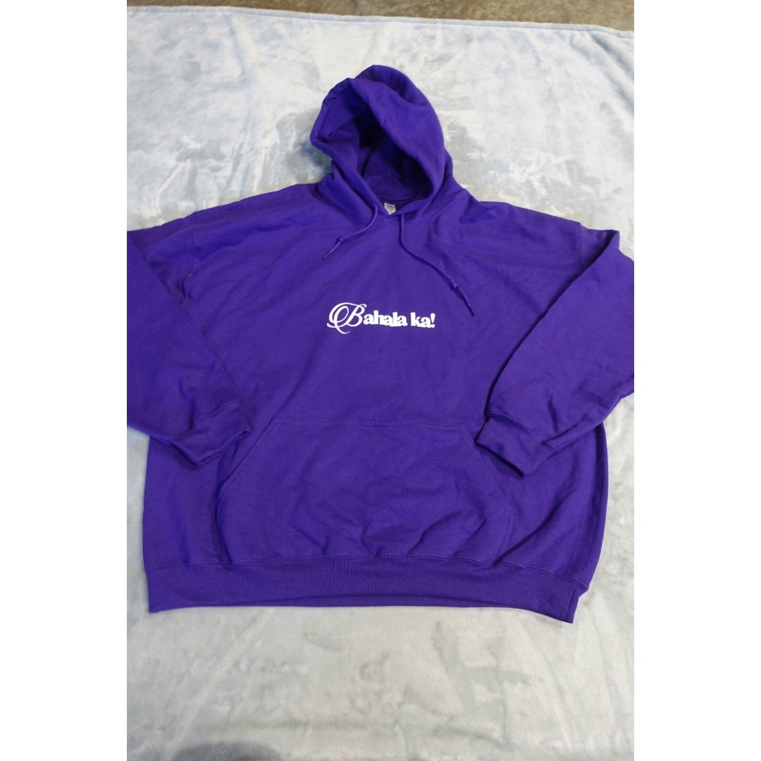 Kng Studios Bahala ka! Men's Size 2XL Purple Pull Over Hoodie Sweatshirt