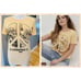 New Torrid 1 (1X 14/16) Woodstock 1969 Peace Sign Yellow Graphic Classic TShirt