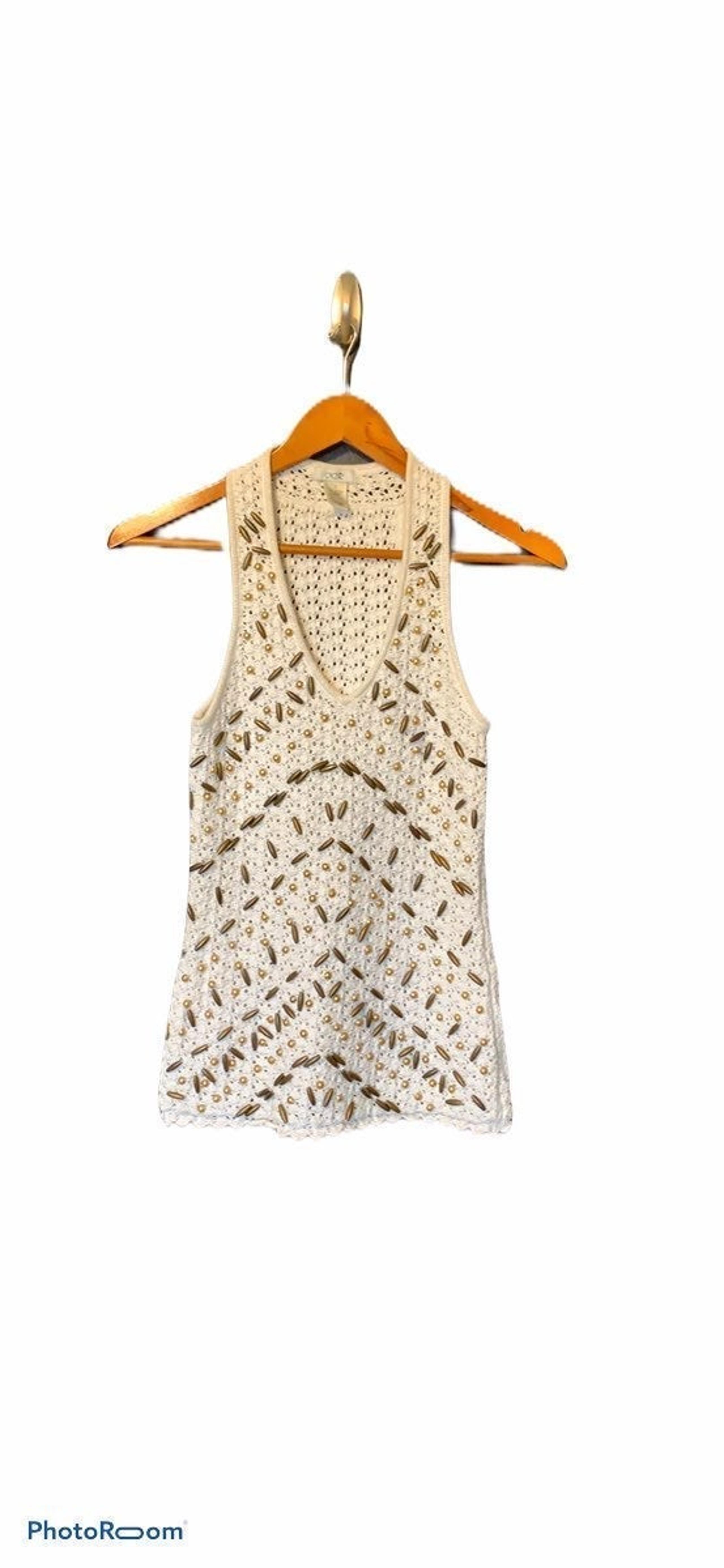 Sleeveless Crochet Summer Sweater - Cache
