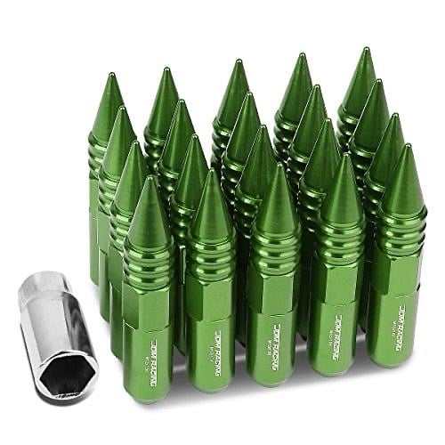 20Pcs Open/Closed End Style M12 x 1.5 20mm OD/107mm Height Wheel Lug Nuts with