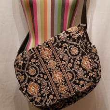 Vera Bradley Messenger Bag Cafè Latte Extra Large