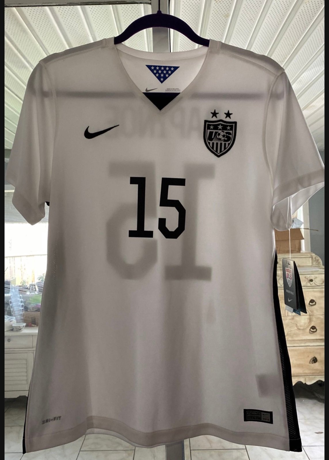 2015 USWNT Women’s World Cup Megan Rapinoe Jersey