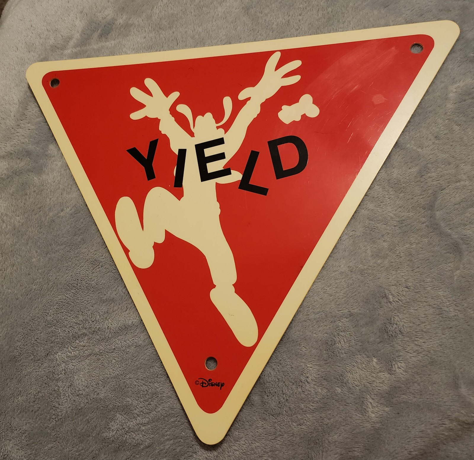 Disney Parks GOOFY Yield Sign