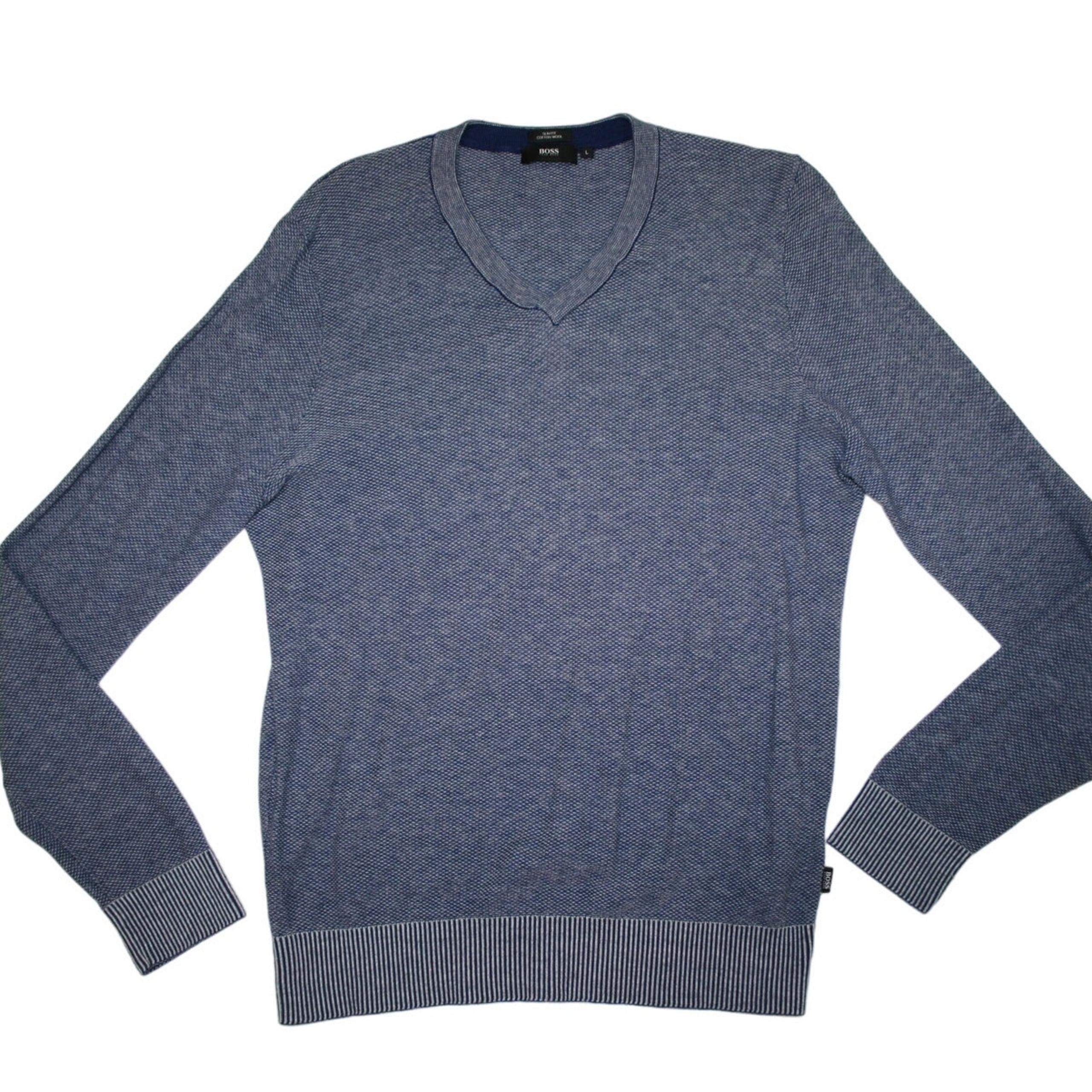Boss Hugo Boss Slim Fit Cotton Wool Large Mens Crew Neck Sweater