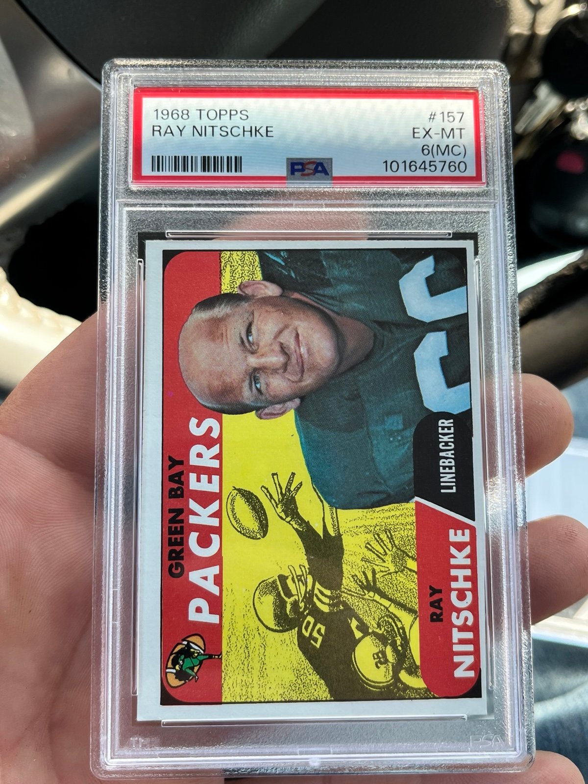 1968 Topps Ray Nitschke PSA 6