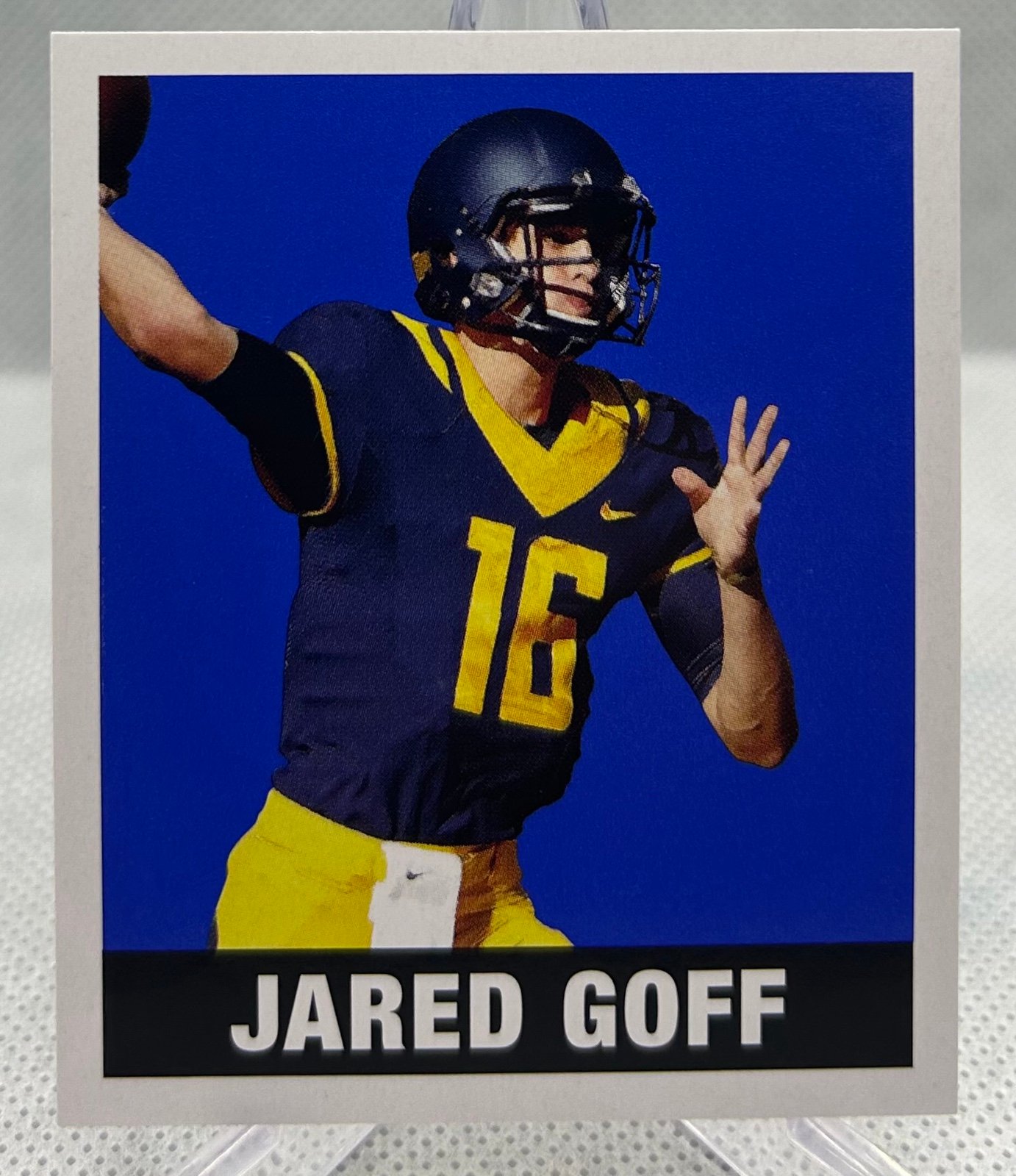 Jared Goff 2016 Leaf Originals Football Alternate Blue #25/25 A-JG1 Rookie Rare